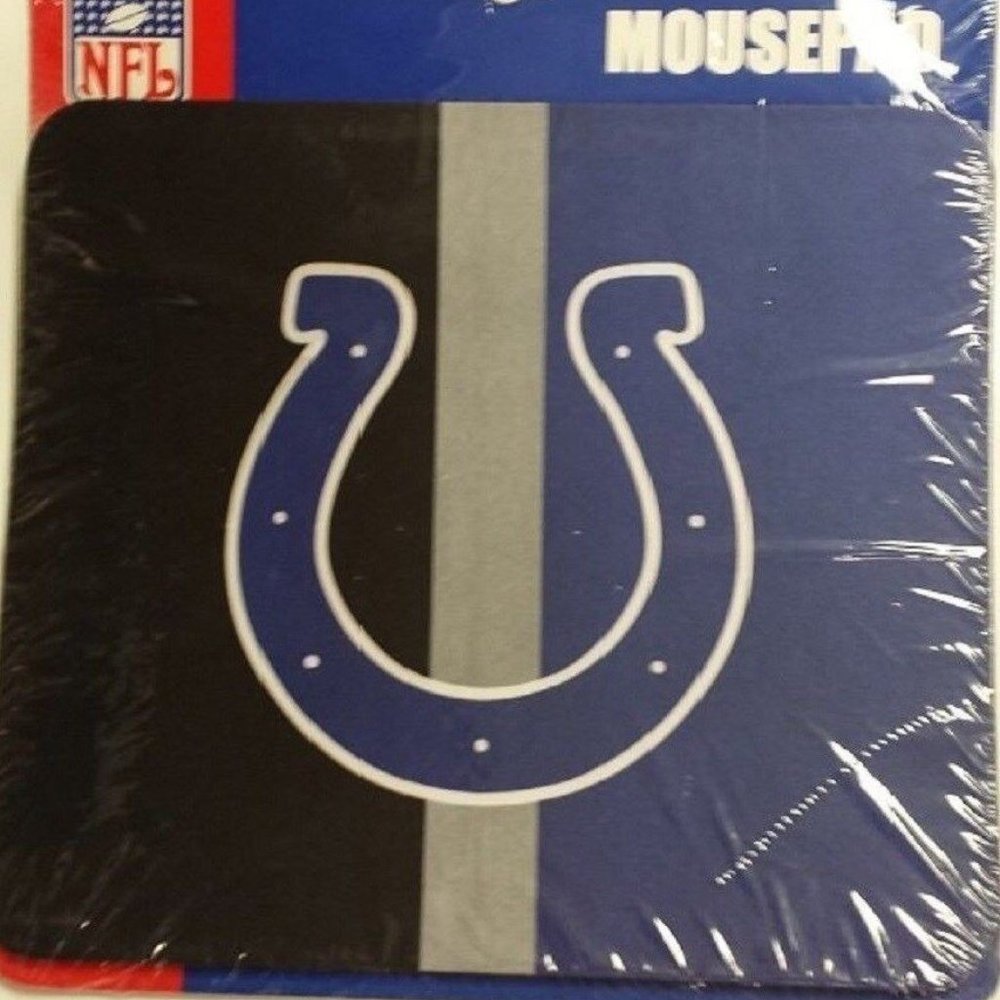 NFL Indianapolis Colts Team Logo Mouse Pad NEW Horseshoe